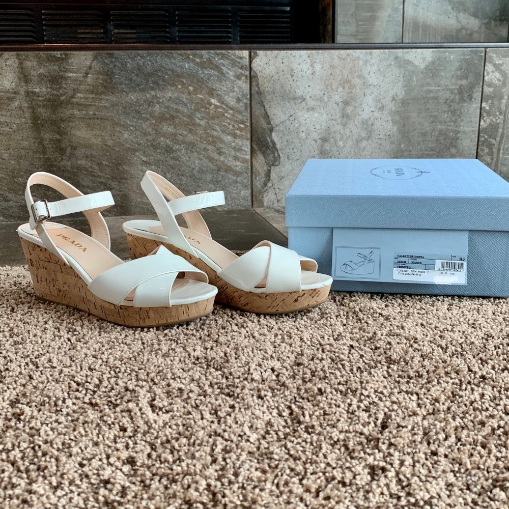 Prada Calzature Donna Wedge shoes sz 39.5